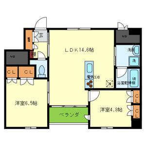 グリーンコートARAMAKI 間取り図画像
