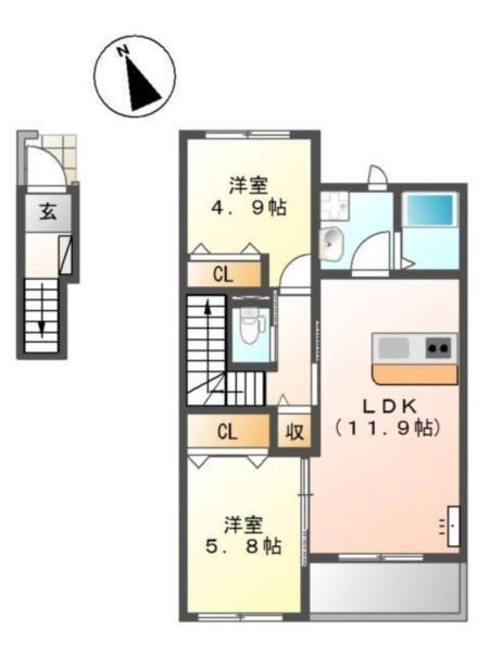 エクラメゾン 間取り図画像