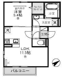 D-room　ル・シャン・ドゥ・フルール 間取り図画像