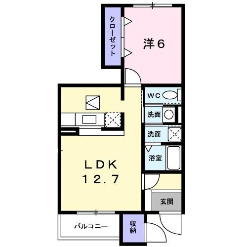 サンフローラＭ−A 間取り図画像