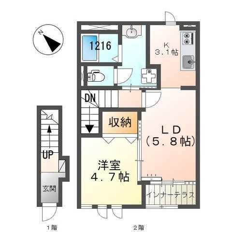 ユー　ジュネス 間取り図画像
