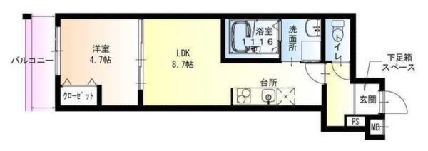 フジパレス御幣島 間取り図画像