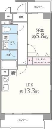 クレスト園田 間取り図画像