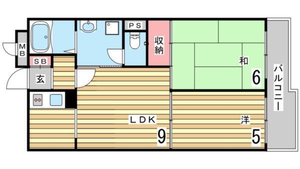 マインドパレス須磨浦 間取り図画像