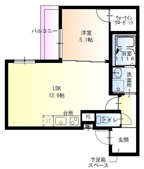 フジパレス須磨鷹取I番館 間取り図画像
