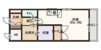 アッシュコート夙川公園 間取り図画像