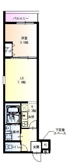 フジパレス東園田ウエスト 間取り図画像