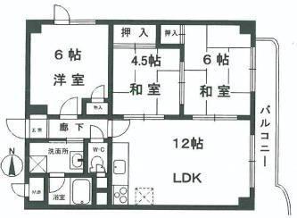 ツインパレス武庫 間取り図画像