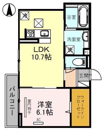 D-room塚口町 間取り図画像
