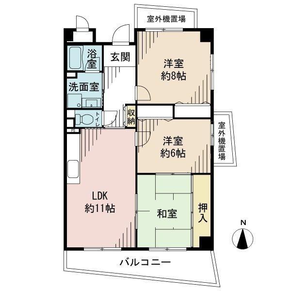 ラ・フォーレ武庫川 間取り図画像