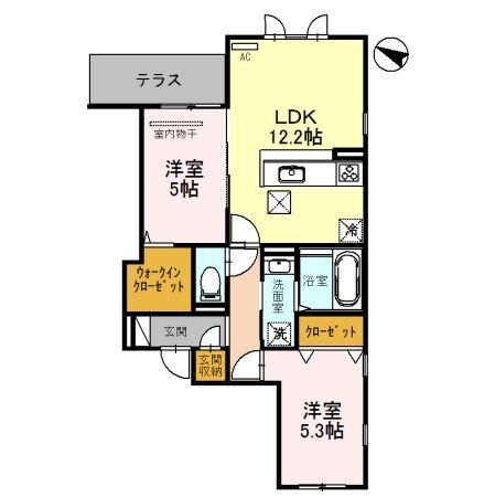 猪名寺CONTINENTE 間取り図画像