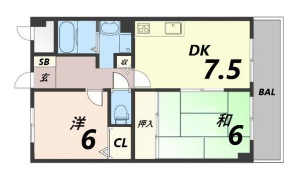ルキア武庫川 間取り図画像