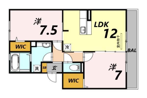 グレイス コスモス 間取り図画像