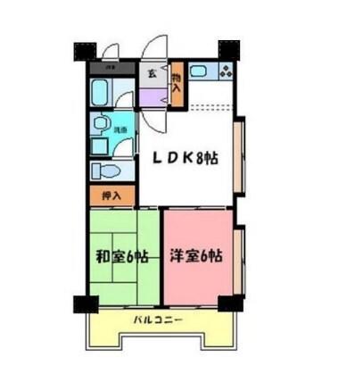 フローラルハイツ・ダイキIII 間取り図画像