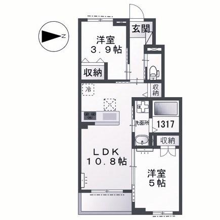 サクラーレ長坂 間取り図画像