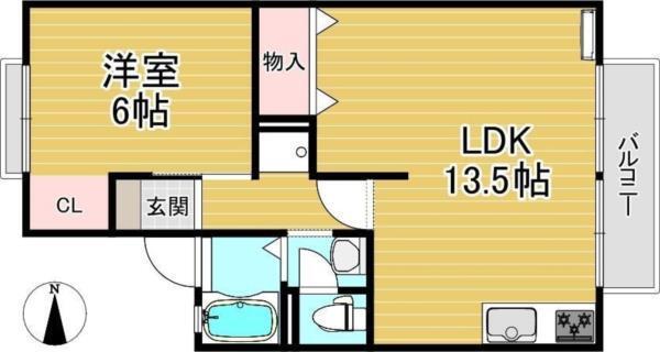 メゾンアベニール 間取り図画像