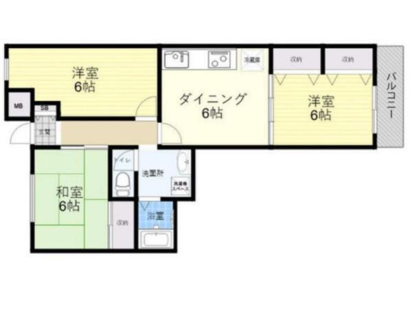 ティーオーコート野里 間取り図画像