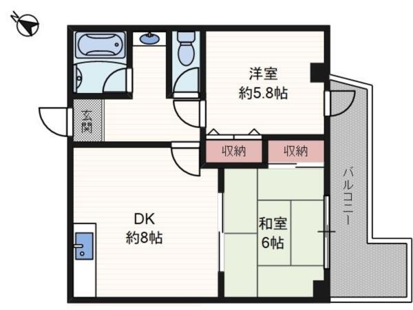竹島プラザ 間取り図画像