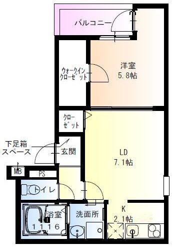 フジパレス尼崎ガーデンV番館 間取り図画像