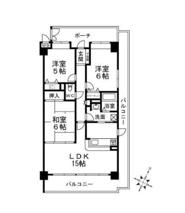 ラウムズ垂水 間取り図画像