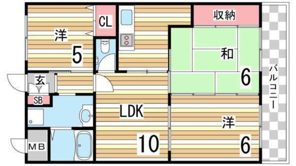 アドモリモト下畑 間取り図画像