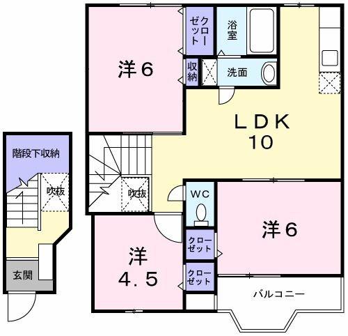 ヒューマンビレッジＡ 間取り図画像