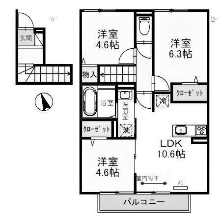 アルコバレーノVIII 間取り図画像