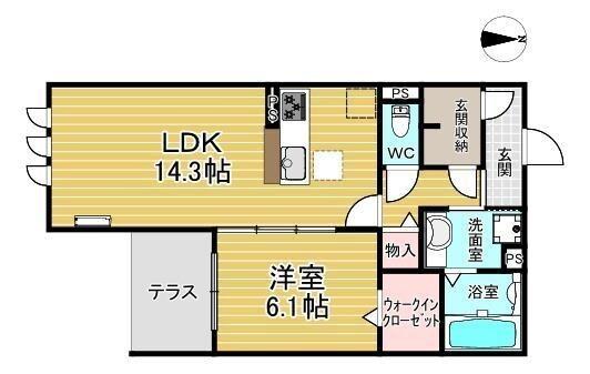 エステート武庫之荘 間取り図画像