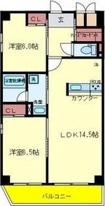 キャトルセゾン荒牧 間取り図画像