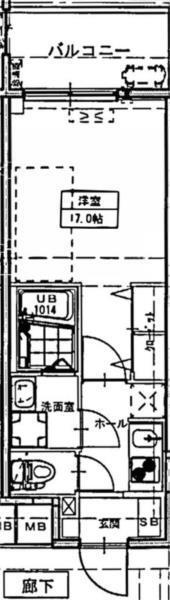 フラシア東難波 間取り図画像