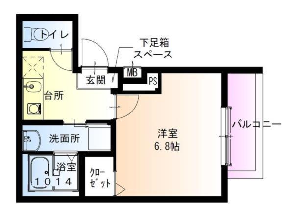 フジパレス尼崎東園田ＥＡＳＴ 間取り図画像