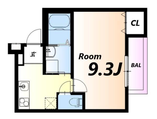 フジパレス長洲中通II番館 間取り図画像