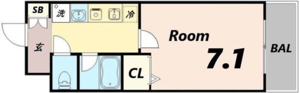 レジスコート東難波I 間取り図画像