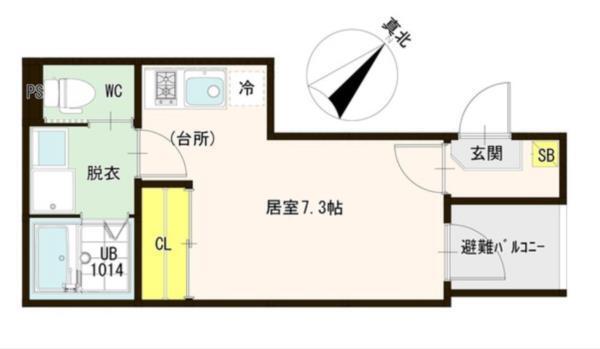 ハーモニーテラス歌島V 間取り図画像