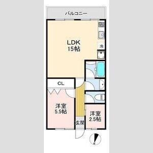 グリーンヒル白川 間取り図画像