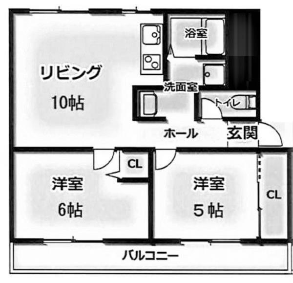 高津橋農住団地D棟 間取り図画像