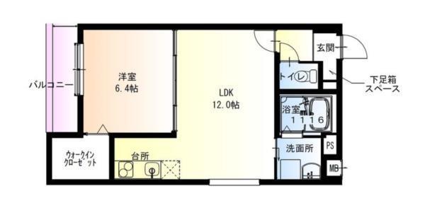 フジパレス水明公園西 間取り図画像