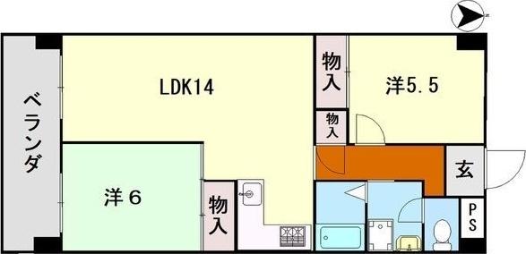 メゾンデール塚口 間取り図画像