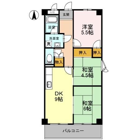 FONTAINE東園田 間取り図画像