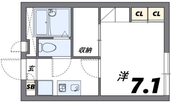 レオパレスK・K 間取り図画像