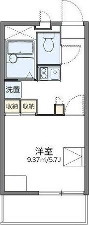 レオパレスエルザ1 間取り図画像