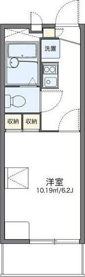 レオパレスパレス猪名寺III 間取り図画像
