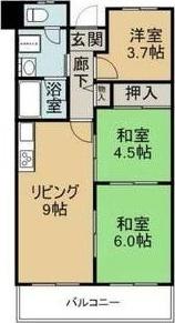 千舟リバーサイドヴィラA棟 間取り図画像