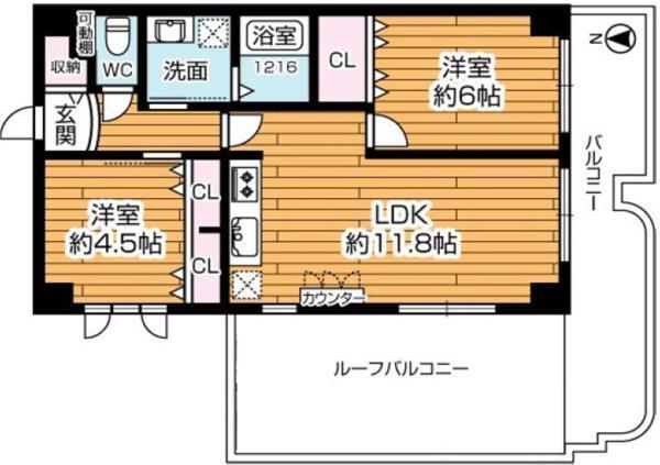 メインステージ武庫之荘 間取り図画像