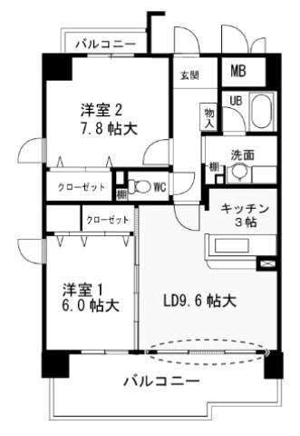パレセゾン 間取り図画像