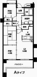 エクセル姫島 間取り図画像