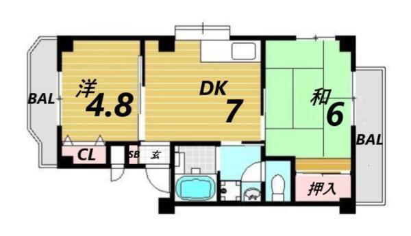 メゾン　ユニ 間取り図画像