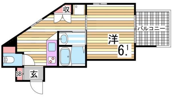 ブロンテ垂水海岸通EAST 間取り図画像