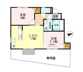ユニヴェール霞ヶ丘 間取り図画像