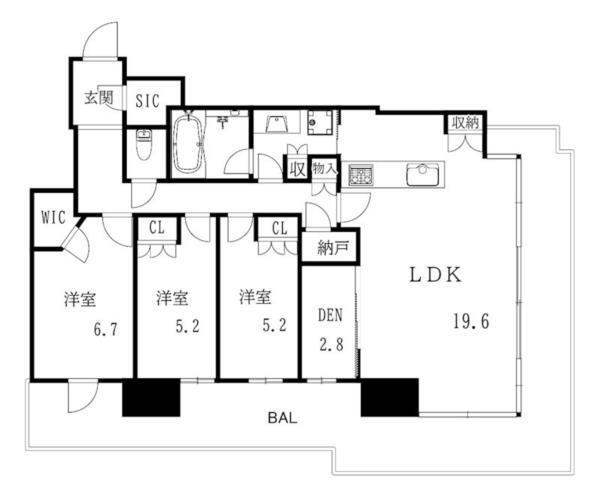 プラウドタワー神戸垂水 間取り図画像